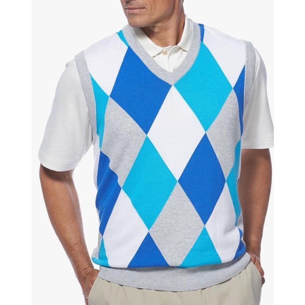 Jack Nicklaus Golden Bear Aryle Cotton Sweater Vest Golf‎ Mens Size XXL (1137)
